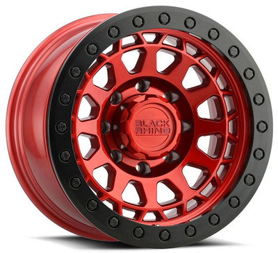 (Clearance - No Returns) 17x8.5 Black Rhino Primm Beadlock Candy Red w/ Black Ring & Black Bolts (True Beadlock) 6x5.5/139.7 -30mm (Clearance - No Returns) 17x8.5 Black Rhino Primm Beadlock Candy Red w/ Black Ring & Black Bolts (True Beadlock) 6x5.5/139.7 -30mm