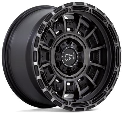 20x10 Black Rhino Legion Matte Black w/ Gray Tint 8x6.5/165 -18mm