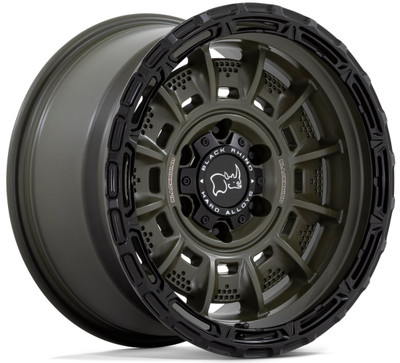 (Clearance - No Returns) 20x10 Black Rhino Legion Olive Drab Green w/ Black Lip 5x5.5/139.7 -18mm