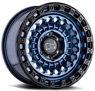 (Clearance - No Returns) 20x9.5 Black Rhino Sentinel Cobalt Blue w/ Black Lip 6x135 12mm