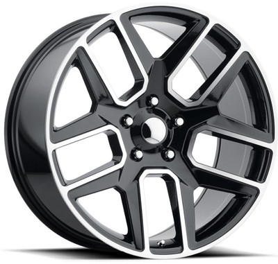 22x10 Performance Replicas PR192 Gloss Black Machined 5x5.5/139.7 25mm
