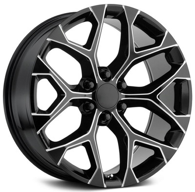 24x10 Performance Replicas PR176 Gloss Black Milled 6x5.5/139.7 24mm