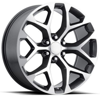 24x10 Performance Replicas PR176 Gunmetal Machined 6x5.5/139.7 24mm