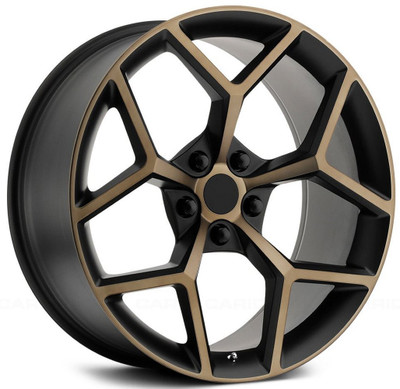 (Clearance - No Returns) 20x9 Performance Replicas PR126 Black w/ Bronze 5x120 30mm