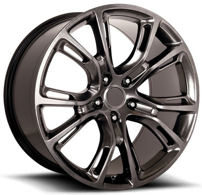 (Clearance - No Returns) 22x9 Performance Replicas PR137 Dark Hyper Silver 5x5/127 34mm