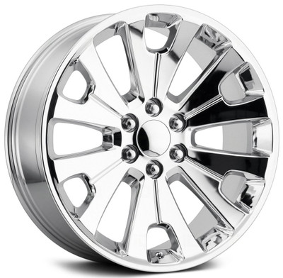 (Clearance - No Returns) 24x10 Performance Replicas PR190 Chrome 6x5.5/139.7 30mm (Clearance - No Returns) 24x10 Performance Replicas PR190 Chrome 6x5.5/139.7 30mm