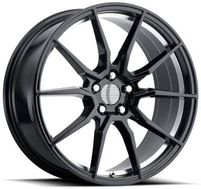 (Clearance - No Returns) 18x9 Performance Replicas PR193 Gloss Black Machined Under Cut 5x4.5/114.3 30mm