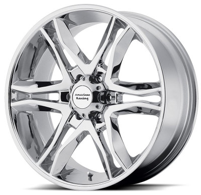 17x8 American Racing AR893 Mainline Chrome 6x135 25mm