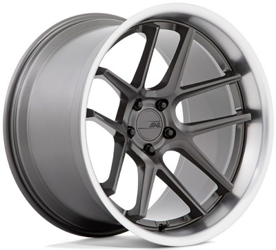 20x12 American Racing AR942 Matte Gunmetal w/ Machined Lip 5x115 6mm