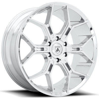 (Clearance - No Returns) 24x10 Asanti ABL-38 Chrome 6x135 35mm (Clearance - No Returns) 24x10 Asanti ABL-38 Chrome 6x135 35mm