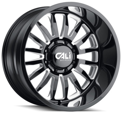 20x9 Cali Off-Road Summit 9110 Gloss Black w/ Milled Spokes 5x5.5/139.7 0mm 20x9 Cali Off-Road Summit 9110 Gloss Black w/ Milled Spokes 5x5.5/139.7 0mm