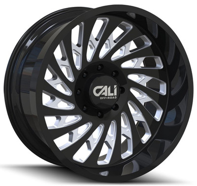 20x12 Cali Off-Road Switchback 9108BM Gloss Black Milled (* May Require Trimming) 6x135 -51mm 20x12 Cali Off-Road Switchback 9108BM Gloss Black Milled (* May Require Trimming) 6x135 -51mm