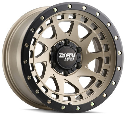 17x9 Dirty Life 9311 Enigma Pro Satin Gold w/ Simulated Beadlock Black Ring 5x5/127 -38mm 17x9 Dirty Life 9311 Enigma Pro Satin Gold w/ Simulated Beadlock Black Ring 5x5/127 -38mm
