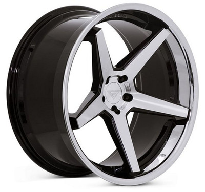 22x10.5 Ferrada FR3 Machine Black w/ Chrome Lip 5x4.5/114.3 42mm 22x10.5 Ferrada FR3 Machine Black w/ Chrome Lip 5x4.5/114.3 42mm