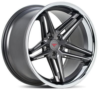 22x9 Ferrada CM1 Matte Graphite w/ Chrome Lip 5x4.5/114.3 30mm 22x9 Ferrada CM1 Matte Graphite w/ Chrome Lip 5x4.5/114.3 30mm