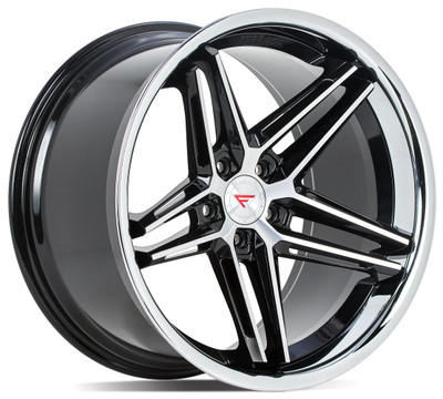 22x10.5 Ferrada CM1 Machine Black w/ Chrome Lip 5x4.5/114.3 42mm 22x10.5 Ferrada CM1 Machine Black w/ Chrome Lip 5x4.5/114.3 42mm