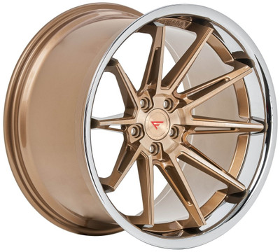 22x10.5 Ferrada CM2 Brushed Cobre w/ Chrome Lip 5x112 28mm