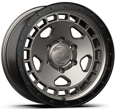 17x8.5 Fifteen52 Off-Road Turbomac HD Magnesium Grey w/ Black Ring & Steel Hardware 5x5/127 0mm
