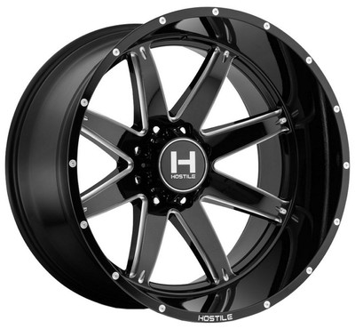 22x10 Hostile H109 Alpha Blade Cut (8 Lug) 8x6.5/165 -25mm 22x10 Hostile H109 Alpha Blade Cut (8 Lug) 8x6.5/165 -25mm