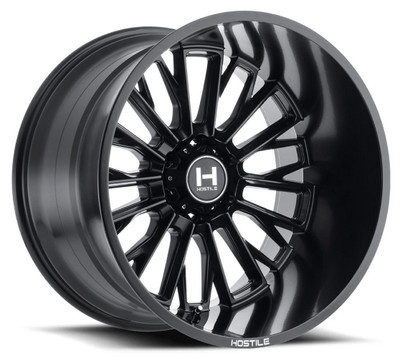 22X14 Hostile H114 Fury Asphalt (8 Lug) (* May Require Trimming) 8x170 -76mm 22X14 Hostile H114 Fury Asphalt (8 Lug) (* May Require Trimming) 8x170 -76mm
