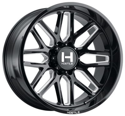 24x12 Hostile H120 Vulcan Blade Cut (8 Lug) (* May Require Trimming) 8x6.5/165 -44mm 24x12 Hostile H120 Vulcan Blade Cut (8 Lug) (* May Require Trimming) 8x6.5/165 -44mm