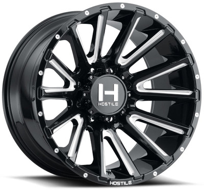 20x10 Hostile H123 Typhoon Blade Cut 8x6.5/165 -19mm 20x10 Hostile H123 Typhoon Blade Cut 8x6.5/165 -19mm