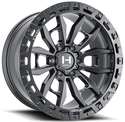 17x9 Hostile H130 Crandon Asphalt (6 Lug) 6x135 0mm 17x9 Hostile H130 Crandon Asphalt (6 Lug) 6x135 0mm