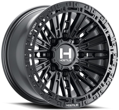 18x9 Hostile H129 Mojave Asphalt (8 Lug) 8x6.5/165 12mm