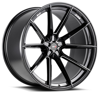22x11 Savini SV-F4 Gloss Black Milled (Flow Form) (CUSTOM)