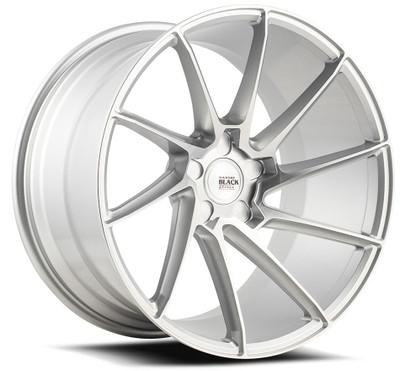 19x10.5 Savini Black Di Forza BM15 Brushed Silver (True Directional) (Left) (CUSTOM)