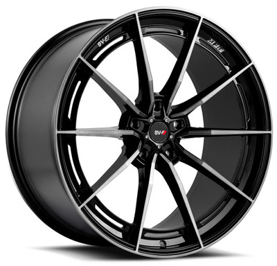 20x12 Savini SV-F1 Double Dark Tint w/ Gloss Black (Flow Form) (CUSTOM) 20x12 Savini SV-F1 Double Dark Tint w/ Gloss Black (Flow Form) (CUSTOM)