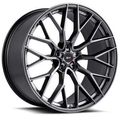 22x9 Savini SV-F2 Gloss Graphite (Flow Form) (CUSTOM)