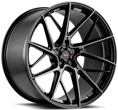 21x12 Savini SV-F6 Gloss Black w/ Double Dark Tint (Flow Form) (CUSTOM)