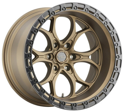 20x9 Weld Off-Road Ledge W106 Satin Bronze w/ Satin Black Lip (Rotary Forged) 6x5.5/139.7 20mm