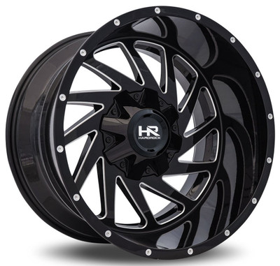 20x9 Hardrock Off-Road H704 Crusher Gloss Black Milled 6x120 6x5.5/139.7 0mm 20x9 Hardrock Off-Road H704 Crusher Gloss Black Milled 6x120 6x5.5/139.7 0mm