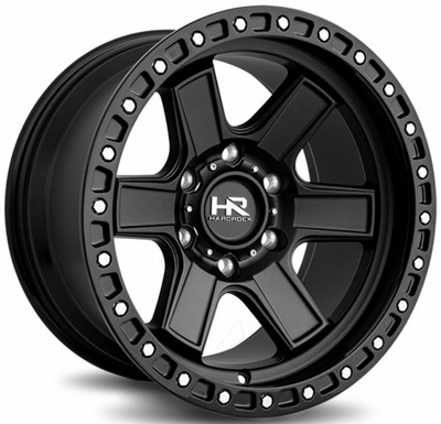 17x9 Hardrock Off-Road H104 Matte Black 6x5.5/139.7 1mm 17x9 Hardrock Off-Road H104 Matte Black 6x5.5/139.7 1mm