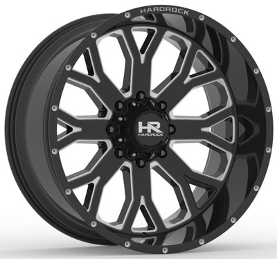 20x12 Hardrock Off-Road H504 Slammer Xposed Gloss Black Milled (* May Require Trimming) 8x170 -44mm 20x12 Hardrock Off-Road H504 Slammer Xposed Gloss Black Milled (* May Require Trimming) 8x170 -44mm