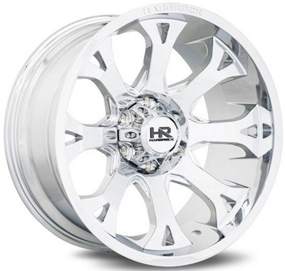 (Clearance - No Returns) 24x14 Hardrock Off-Road H505 Bloodshot Xposed Chrome (* May Require Trimming) 6x135 -76mm (Clearance - No Returns) 24x14 Hardrock Off-Road H505 Bloodshot Xposed Chrome (* May Require Trimming) 6x135 -76mm