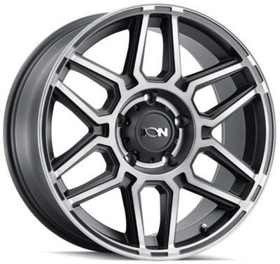 20x9 ION Alloy 146 Matte Black w/ Machined Dart Tint 8x6.5/165 0mm