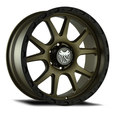 17x9 Mamba Off-Road M27 Matte Bronze w/ Black Lip (Flow Formed) 6x5.5/139.7 12mm