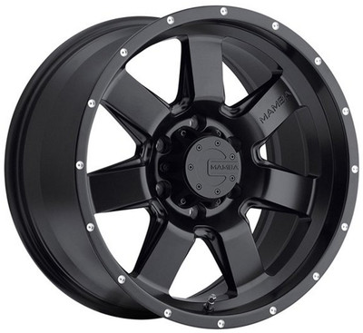 18x9 Mamba Off-Road M14 Matte Black w/ Drilled Holes 6x135 25mm