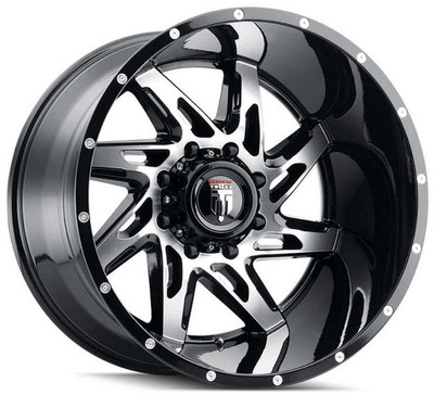 (Clearance - No Returns) 22x14 American Truxx AT183 Spyder Gloss Black Machined (* May Require Trimming) 6x135 -76mm (Clearance - No Returns) 22x14 American Truxx AT183 Spyder Gloss Black Machined (* May Require Trimming) 6x135 -76mm