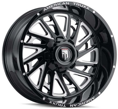 20x10 American Truxx AT1905 Blade Matte Black Milled 5x5/127 5x5.5/139.7 -24mm 20x10 American Truxx AT1905 Blade Matte Black Milled 5x5/127 5x5.5/139.7 -24mm