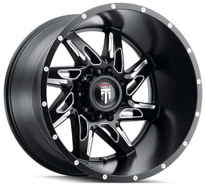 (Clearance - No Returns) 22x14 American Truxx AT183 Spyder Matte Black Milled (* May Require Trimming) 6x135 -76mm (Clearance - No Returns) 22x14 American Truxx AT183 Spyder Matte Black Milled (* May Require Trimming) 6x135 -76mm