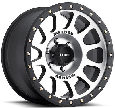 18x9 Method Race MR305 NV Matte Black w/ Machined Face & Street Lock Lip 6x5.5/139.7 0mm