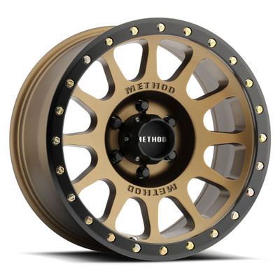 17x8.5 Method Race MR305 NV Bronze w/ Matte Black Street Lock Lip 6x5.5/139.7 0mm 17x8.5 Method Race MR305 NV Bronze w/ Matte Black Street Lock Lip 6x5.5/139.7 0mm