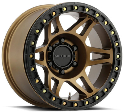 17x9 Method Race MR106 Beadlock Bronze 6x5.5/139.7 -44mm 17x9 Method Race MR106 Beadlock Bronze 6x5.5/139.7 -44mm