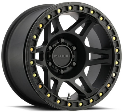 17x9 Method Race MR106 Beadlock Matte Black 6x5.5/139.7 -44mm 17x9 Method Race MR106 Beadlock Matte Black 6x5.5/139.7 -44mm