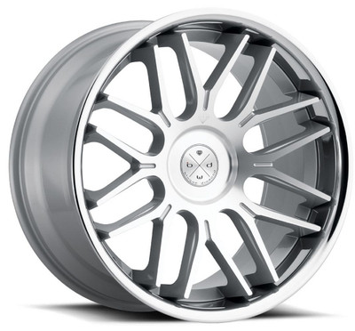 20x11 Blaque Diamond BD-27 Silver Machined Face w/ Chrome Stainless Steel Lip (CUSTOM 2-3 weeks)-1699790348