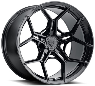 21x12 Blaque Diamond BD-F25 Gloss Black (Flow Forged) (CUSTOM)